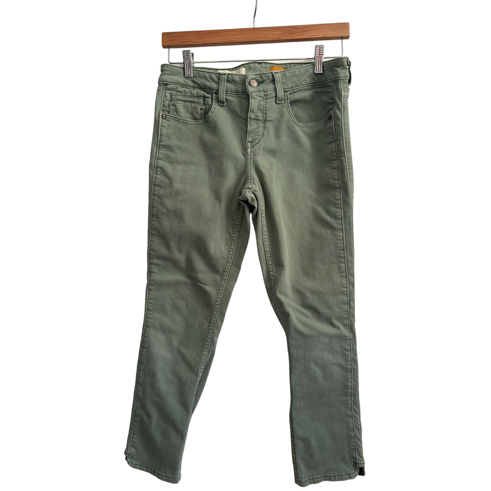 Anthro - Pilcro Green Denim Jeans 28P
